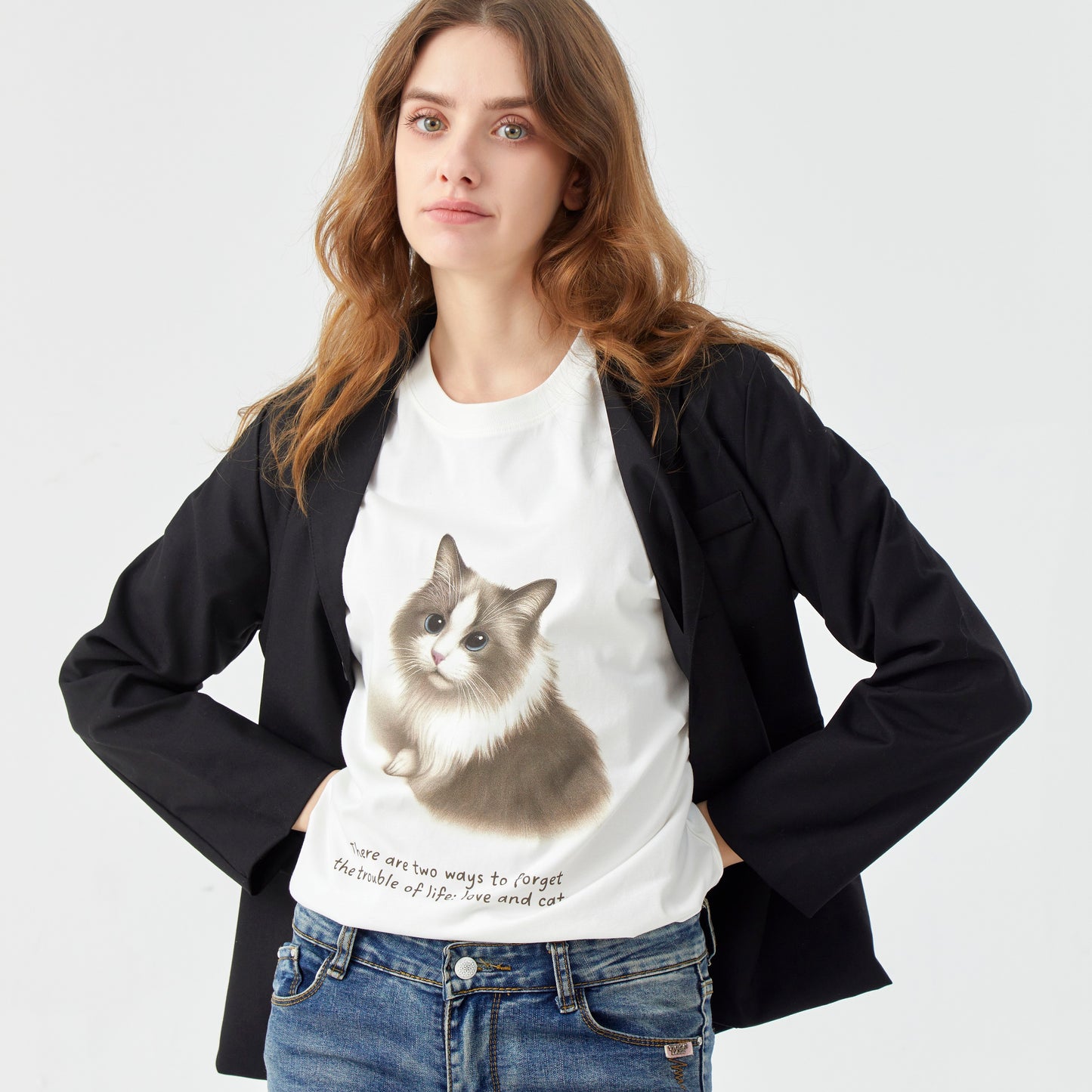 Unisex “Hail” White Graphic Tee