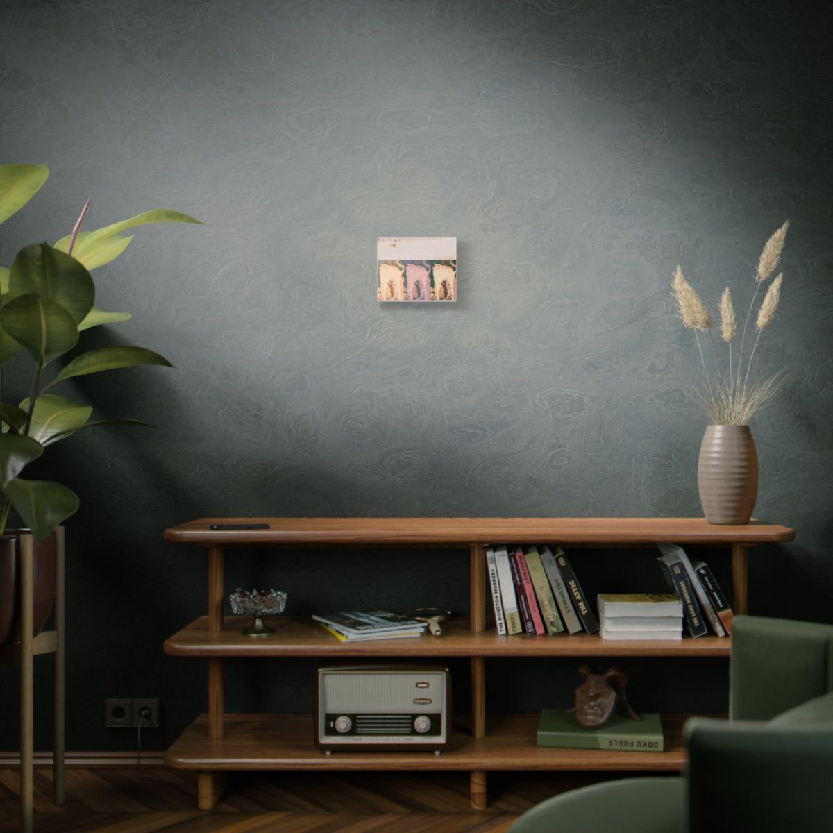 Pastel Pop Cats Matte Canvas Wall Art — Stretched 1.25"