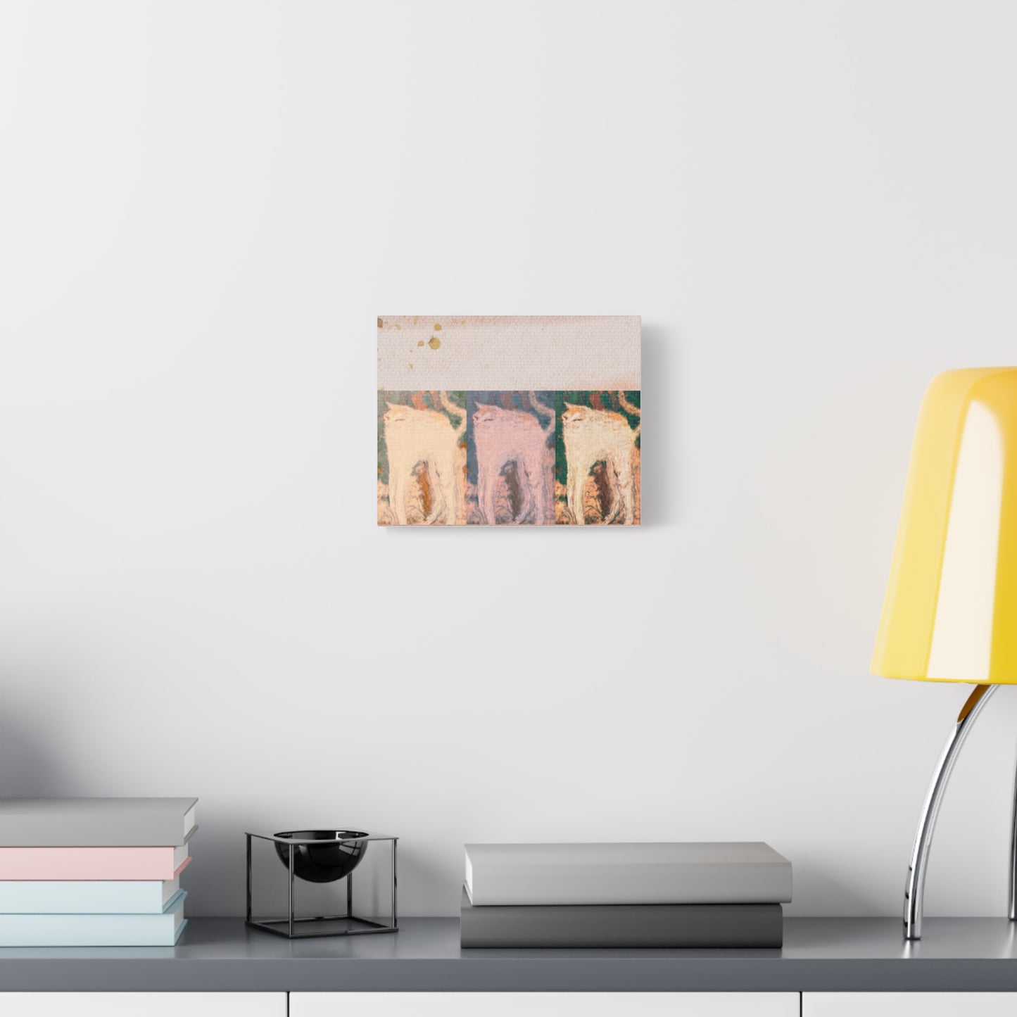 Pastel Pop Cats Matte Canvas Wall Art — Stretched 1.25"