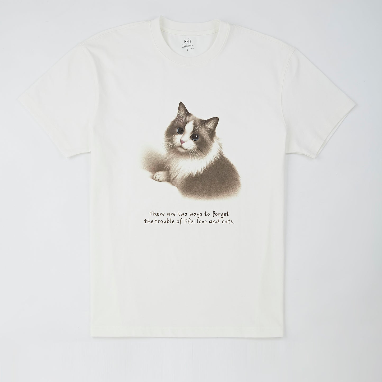 Unisex “Hail” White Graphic Tee